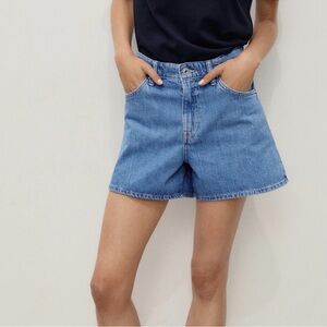 Mango Blue Jean Shorts for Women